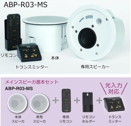 ワイヤレススピーカー ABP-R03-MS-