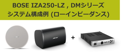 BOSE ローインピーダンス IZA250-LZ システム構成例 [サウンドショップ BOSE ローインピーダンス IZA250-LZ システム構成例 [サウンドショップ