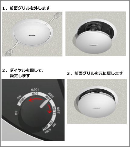【販売終了】BOSE 埋め込み型スピーカー ブラック (安全ワイヤー付) [ DS100FB ]