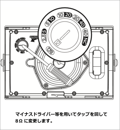 タップ切り替え