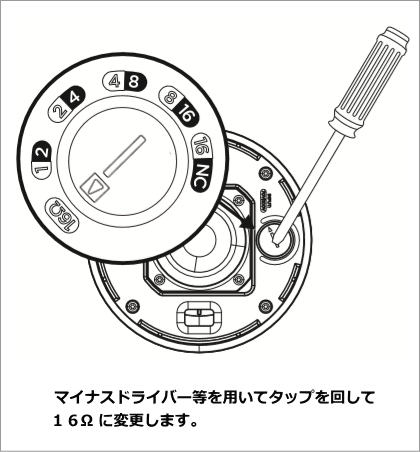 タップ切り替え