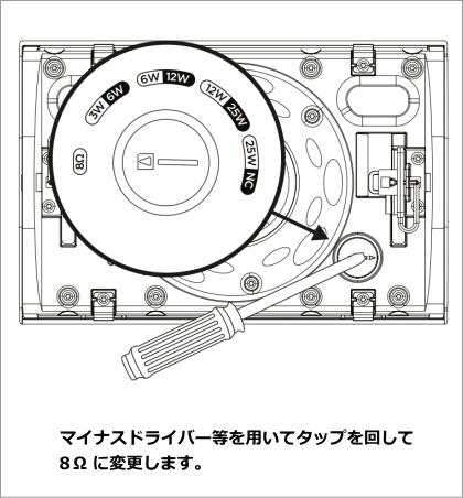 タップ切り替え