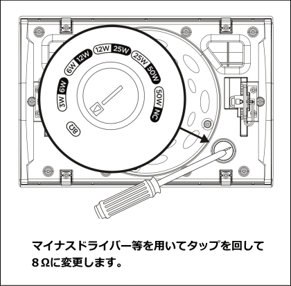 タップ切り替え