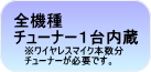 全機種チューナー１台内蔵。