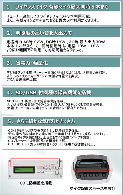 チープ TOA ティーオーエー WA-2700SC ワイヤレスアンプ CD SD USBプレーヤー搭載 ワイヤレスシステム 関連商品 