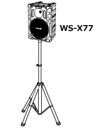 WSX77用スピーカースタンド