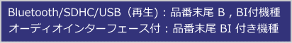 bluetooht / SDHC / USB 対応