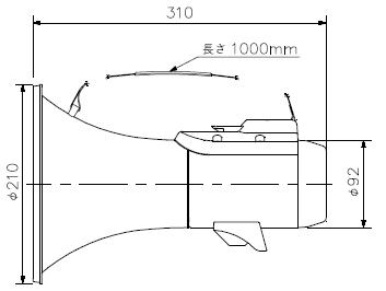 ER-2115・ER-2115W 製品寸法図