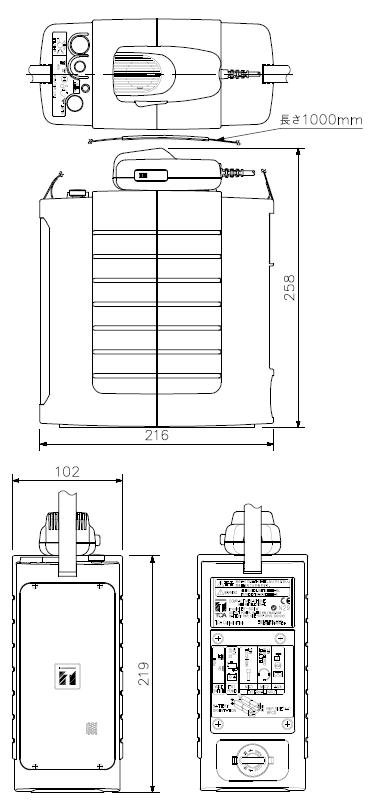 ER-604W 製品寸法図