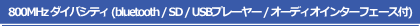 ユニペックス 800MHz ワイヤレスアンプ ダイバシティタイプ bluetooth / SD / USBプレーヤー付 オーディオインターフェース付 ワイヤレスマイクセット