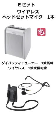 JVC ワイヤレスアンプ ダイバシティ Eセット