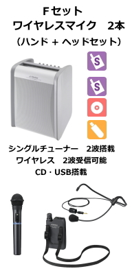 JVC ワイヤレスアンプ シングル CD,USB付 Fセット