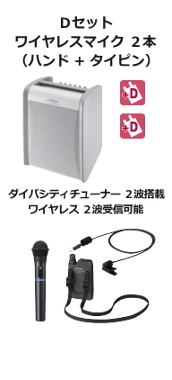 JVC ワイヤレスアンプ ダイバシティ Dセット